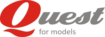Logo po Švýcarskou modelingovou agenturu Quest for models vytvořilo Skrč to studio